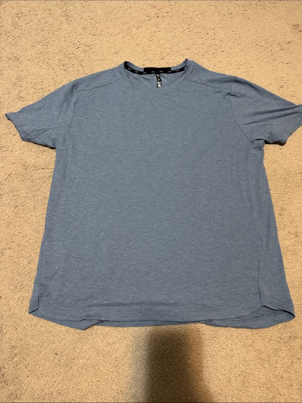 Men's Short Sleeve Crewneck Tee - Light Blue